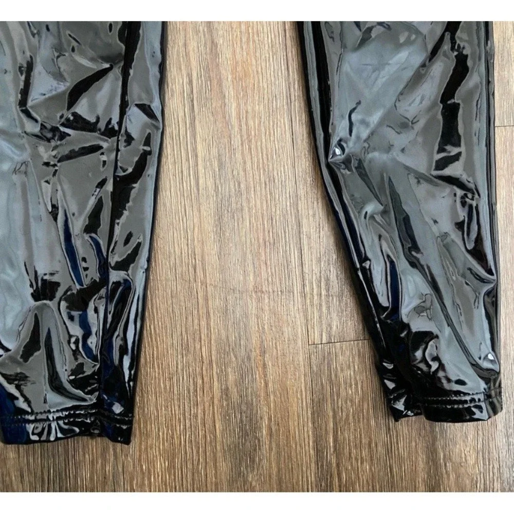 HOUSE OF CB Haridan Black Pleather High Waisted Leggings Pants Small